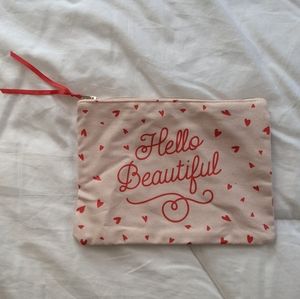 Modcoth hello beautiful makeup bag new